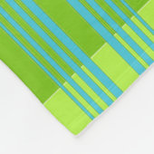 Lime Green en Turquoise Fleece Deken (Hoek)