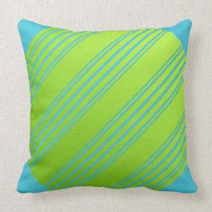 Lime Green en Turquoise Kussen