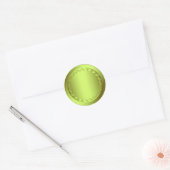 Lime Green Envelope Seal Ronde Sticker (Envelop)