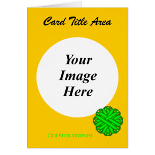 Lime Green Flower Ribbon Modèle par K Yoncich