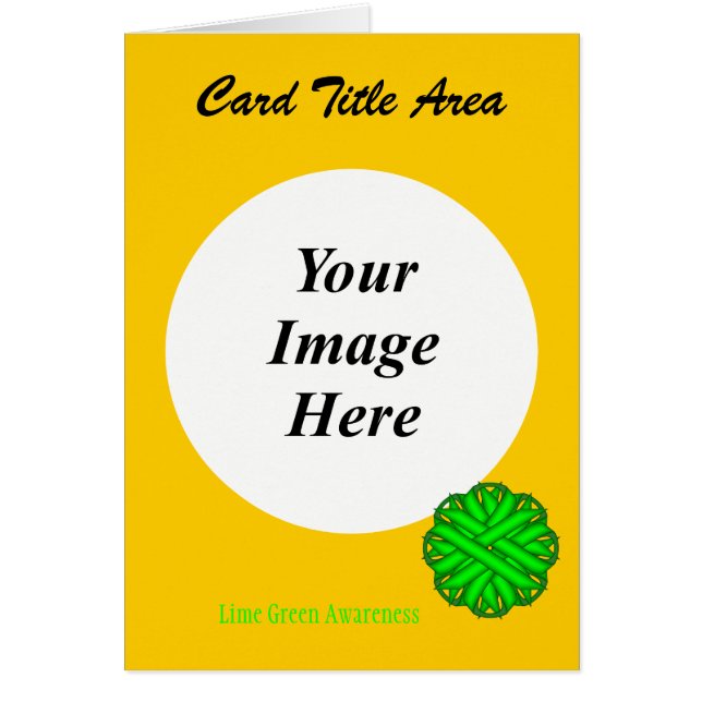 Lime Green Flower Ribbon Modèle par K Yoncich (Devant)