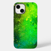 Lime Green Forest Glitter iPhone Mate Stoer Hoesje (Achterkant)