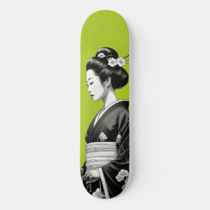 Lime Green Geisha Skateboard