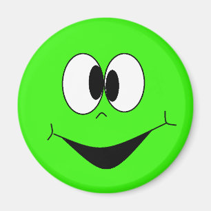 Lime Green Gekke Googlie Eyes Gezichtsmagneet Magneet