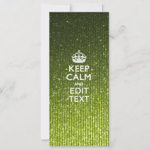 Lime Green Glamor Keep Calm Gezegde