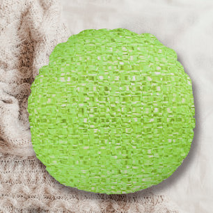 Lime Green Glass Rond Kussen