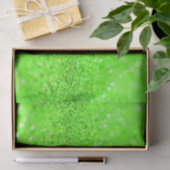 Lime Green Glitter Design Tissue Paper Tissuepapier (Geschenk)
