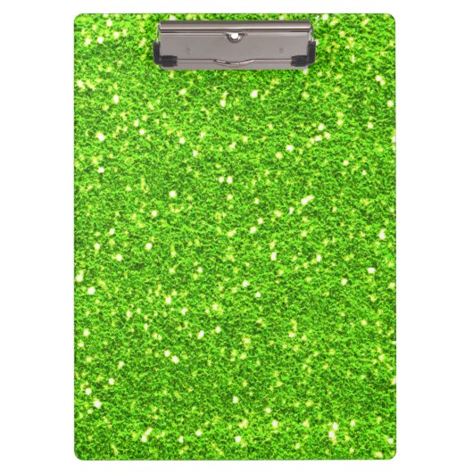 Lime Green Glitter-klembord Klembord (Voorkant)