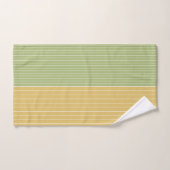 Lime Green Golden Stripes (Serviette à main)