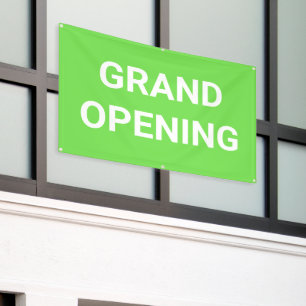 Lime Green Grand Opening Banner