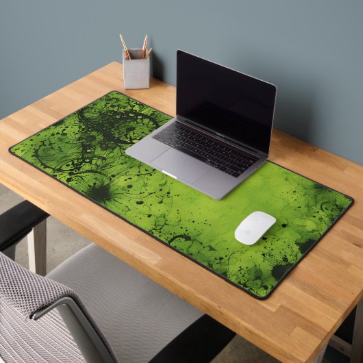 Lime Green Grunge with Black Accents (Bureau 2)