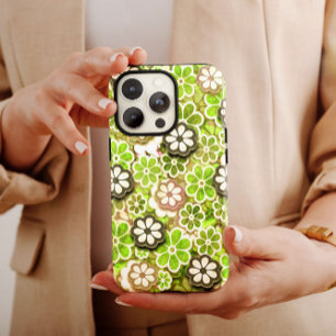 Lime Green Hippie iPhone   60s Hippie iPhone 13 iPhone 13 Pro Max Hoesje