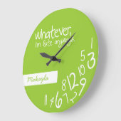 Lime Green - hoe dan ook, ik ben te laat Grote Klok (Hoek)