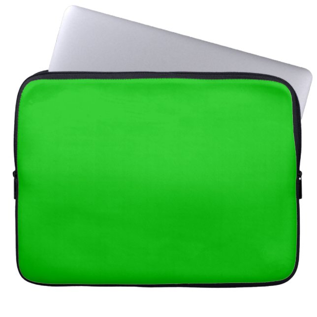 Lime Green Laptop Sleeve (Voorkant)