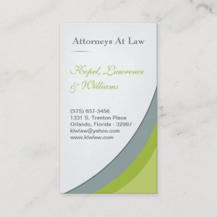 Lime Green Law Firme Carte de visite juridique
