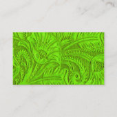 Lime Green Leather Imprimer Cartes de visite (Devant)