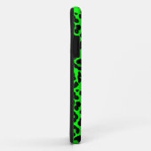 Lime green Leopard Print Punk Gothic Case-Mate iPhone Case (Achterkant/rechts)