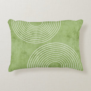 Lime Green Linen minimalist Accent Kussen