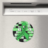 Lime Green Lyme Disease Awareness Magnet Magneet (Insitu (Vaatwasser))