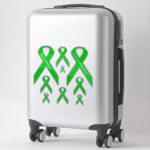 [Lime Green] Lyme, MD, Lymfoom Awareness Ribbon Sticker (Koffer)