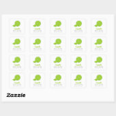 Lime Green Main Squeeze Bridal Shower Stickers (Feuille)