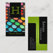 Lime Green Make Up Artist Palette Visitekaartje (Voorkant / Achterkant)