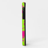 Lime Green met roze Scroll Design Custom Monogram Case-Mate iPhone Case (Achterkant/links)