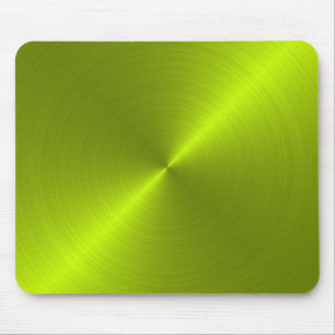 Lime Green Metallic look Mousepad Muismat
