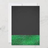 Lime Green Modern Glam Sequins Invitations de la f (Dos)