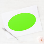 Lime Green Ovale Sticker (Envelop)