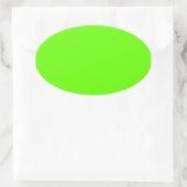 Lime Green Ovale Sticker (Tas)