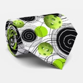 Lime Green Pickleballen - Stropdas (Opgerold)