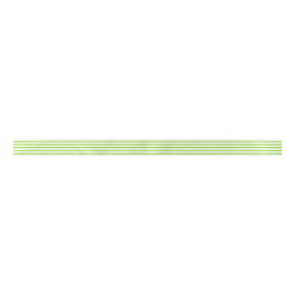 Lime Green Pinstripe Satin Ribbon Lint
