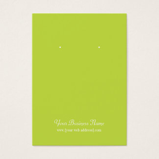 Lime Green Plain Simple Custom Oorsprongskaart Visitekaartjes