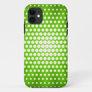 Lime Green Polka Dots iPhone 11 Hoesje