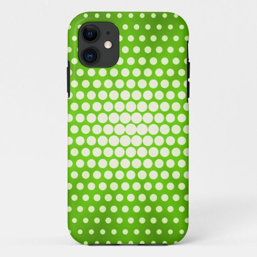 Lime Green Polka Dots Case-Mate iPhone Case (Achterkant)
