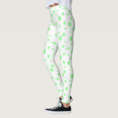 Lime Green Polka Gedotteerde Leggings (Links)