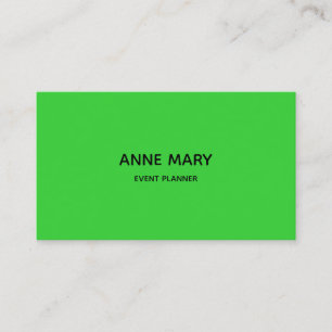 Lime Green Professioneel Modern Kleurrijk Evenemen Visitekaartje