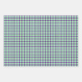Lime Green Purple Plaid Classic Pattern Inpakpapier Vel (Voorkant 2)