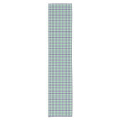 Lime Green Purple Plaid Classic Pattern Korte Tafelloper (Voorkant)