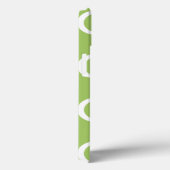 Lime Green Quatrefoil  Monogram Case-Mate iPhone Case (Achterkant / Rechts)