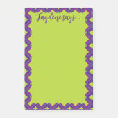 Lime Green Retro Post-it® Notes (Voorkant)