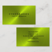 Lime Green Sheen Visitekaartje (Voorkant / Achterkant)