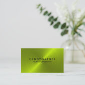 Lime Green Sheen Visitekaartje (Staand voorkant)