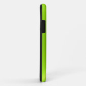 Lime Green Shiny Stainless Steel Metal Case-Mate iPhone Case (Achterkant/rechts)