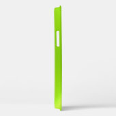 Lime Green Shiny Stainless Steel Metal Case-Mate iPhone Case (Achterkant / Rechts)