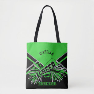 Lime Green, Silver en Black Cheerleader Draagtas
