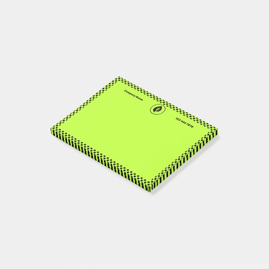 Lime Green Small Business Promotion Swag Post-it® Notes (Schuin)