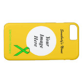 Lime Green Standard Ribbon Tmpl van Kenneth Yoncic Case-Mate iPhone Case (Achterkant (Horizontaal))