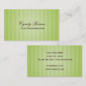 Lime Green Stripe Visitekaartje (Voorkant / Achterkant)